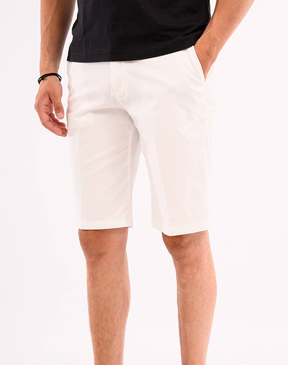 Four Ten Βερμουδα Ανδρας Ρουχα Σορτς | Βερμουδες Chinos White Βαμβακι P333125003 00150