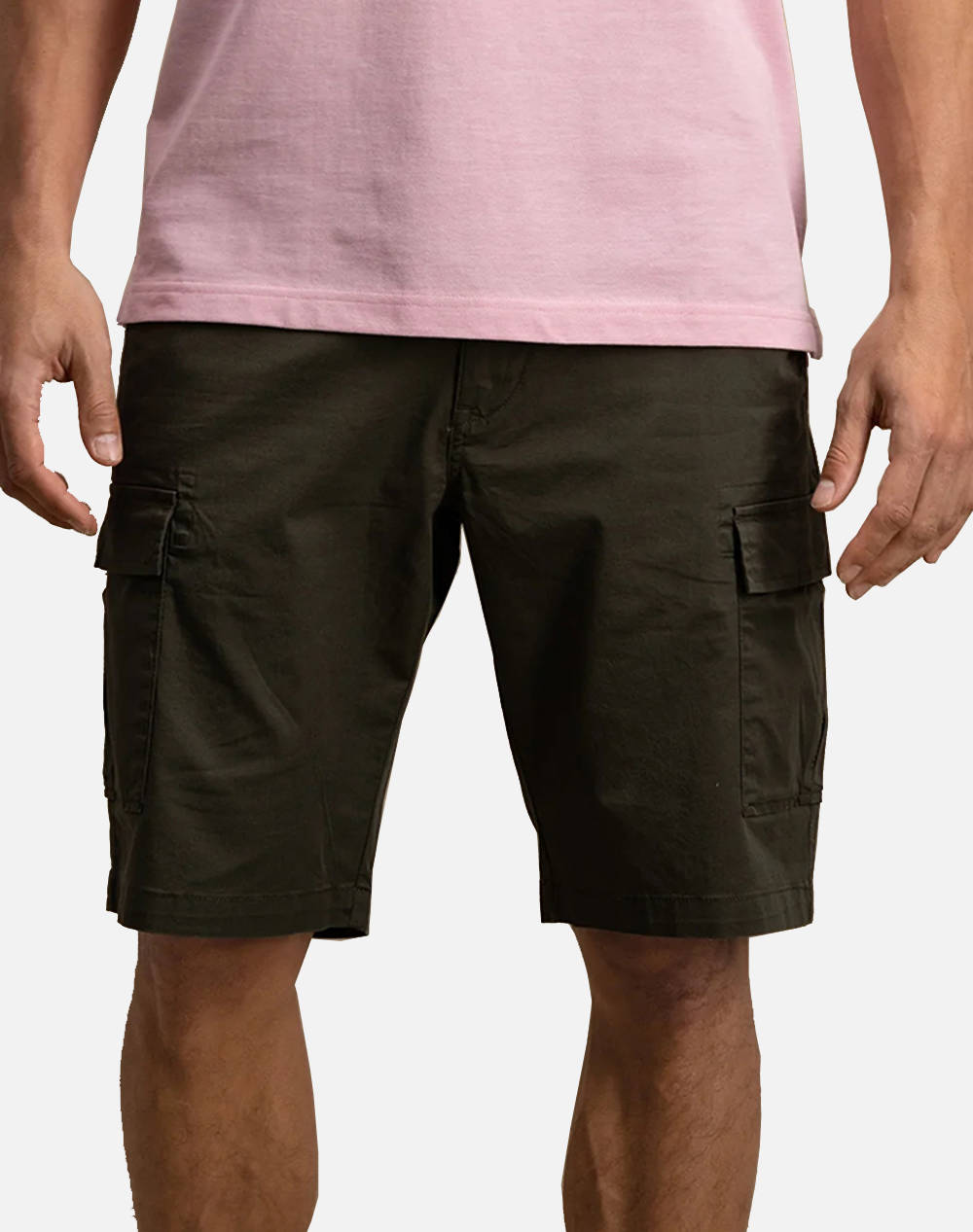 Fynch Hatton Pants Men Clothes Shorts/Bermudas Cargo Darkgreen Cotton,Elastic 1503 2811 716 Male Cargo Green