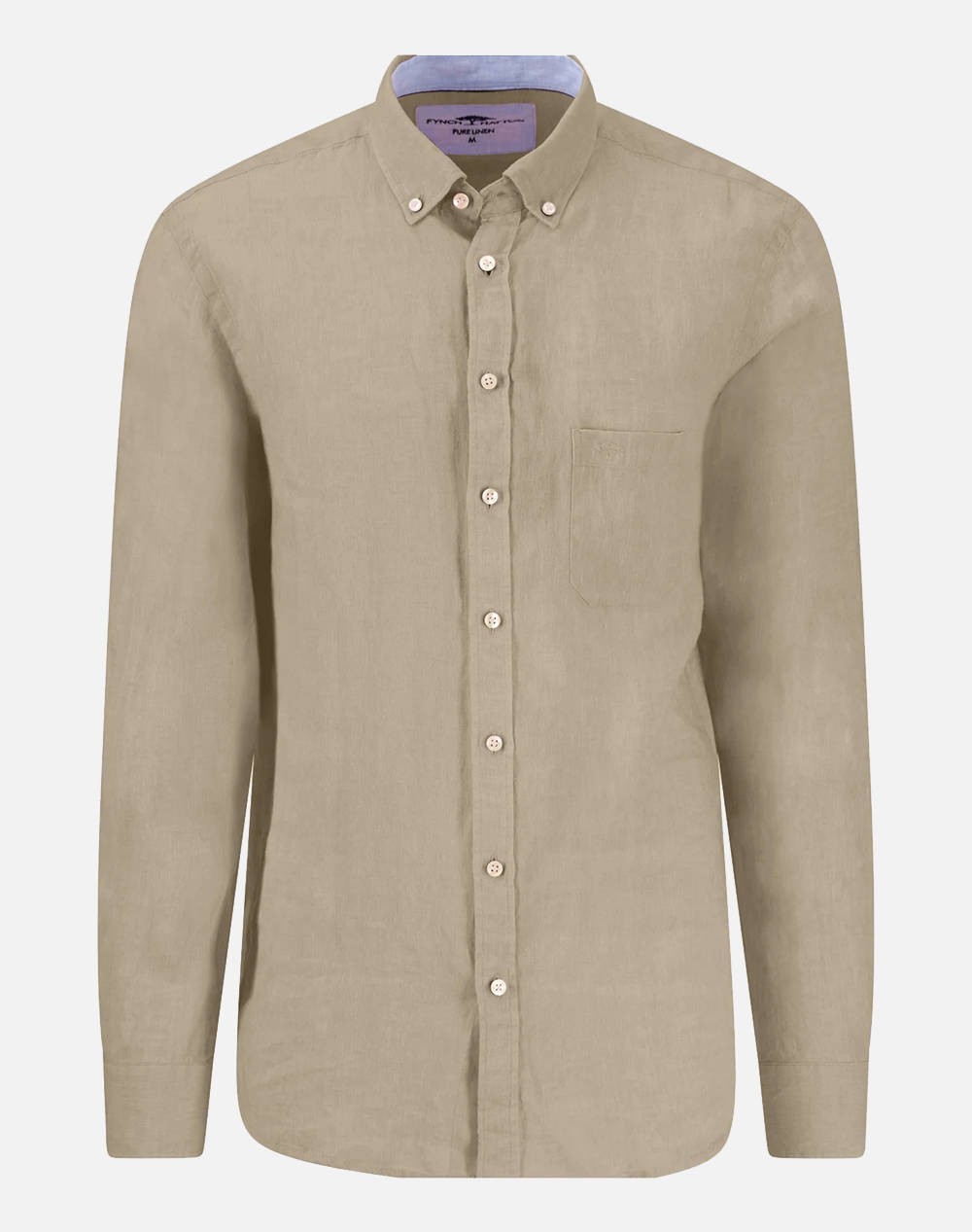 Fynch Hatton Shirts Men Clothes Shirts Biege Linen 1513 6000 837 Male Shirts Biege