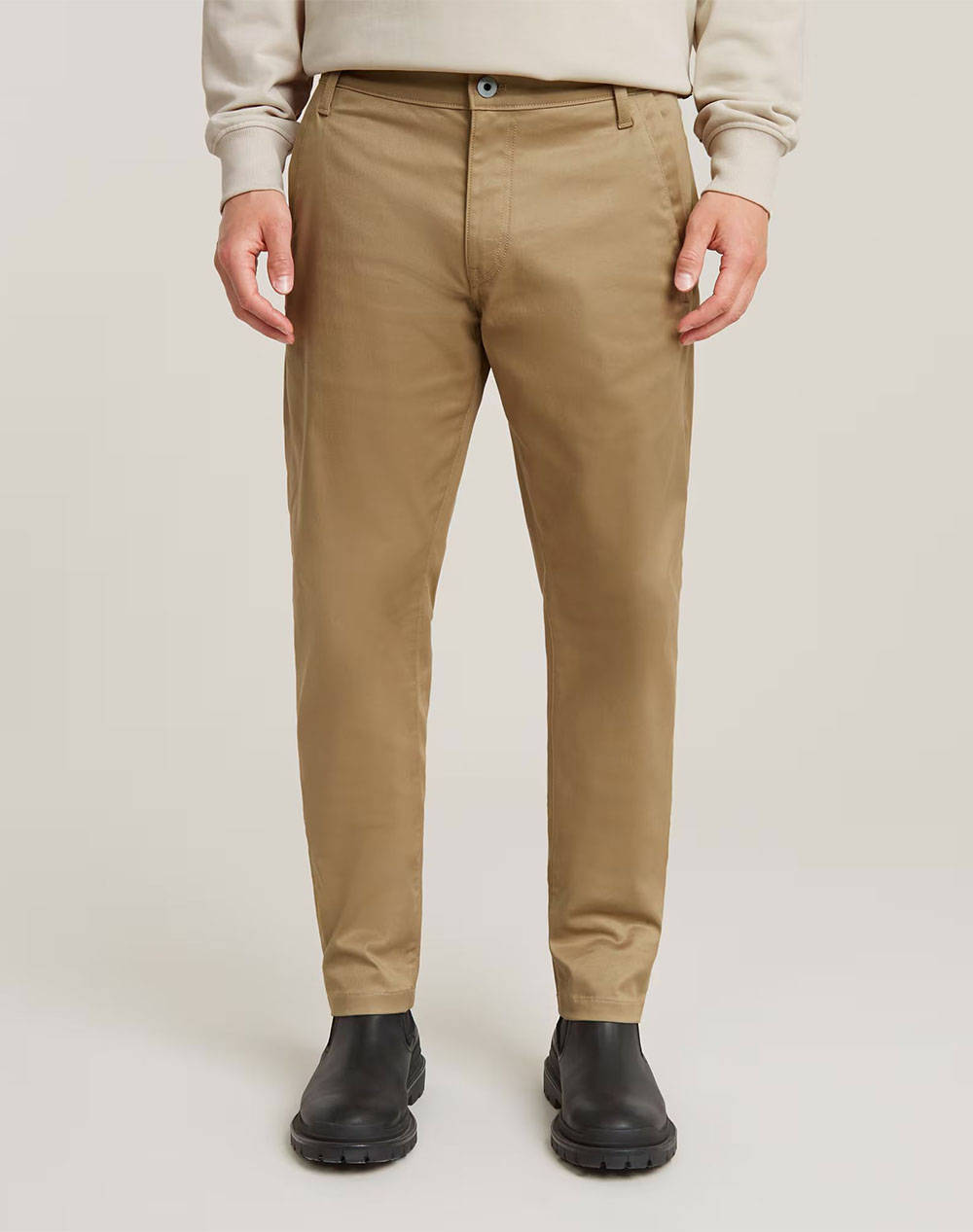 G Star Morry Tapered Chino Men Clothes Trousers Chinos Sandybrown Cotton,Elastic D26400 C105 B444 Male Chinos Brown