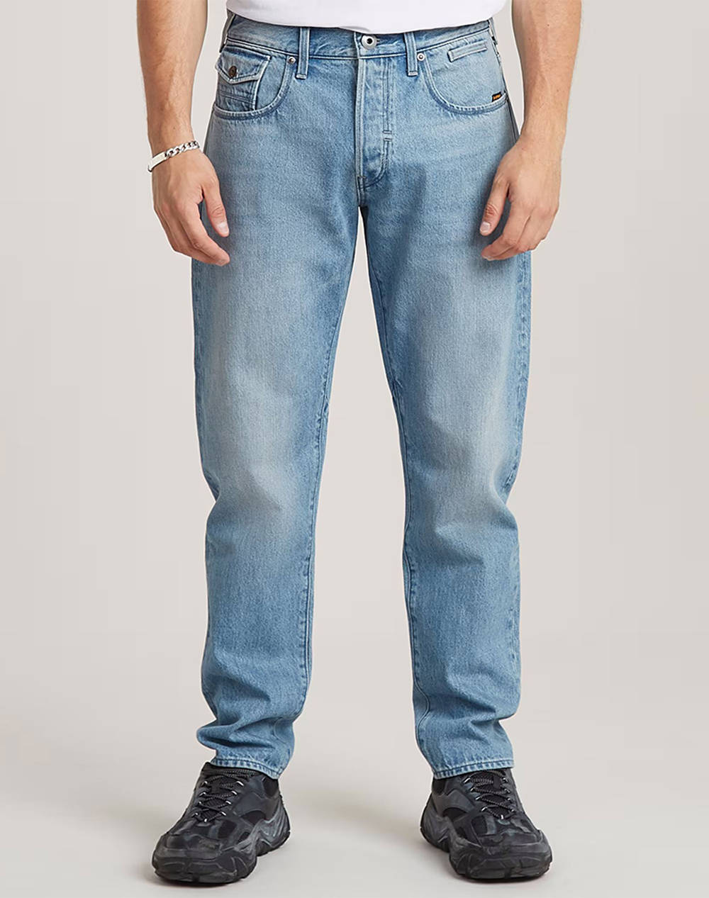 G Star Morry Fwd 3D Regular Tapered Men Clothes Trousers Jeans Denimlightblue Cotton D26141 D788 G872 Male Jeans Blue