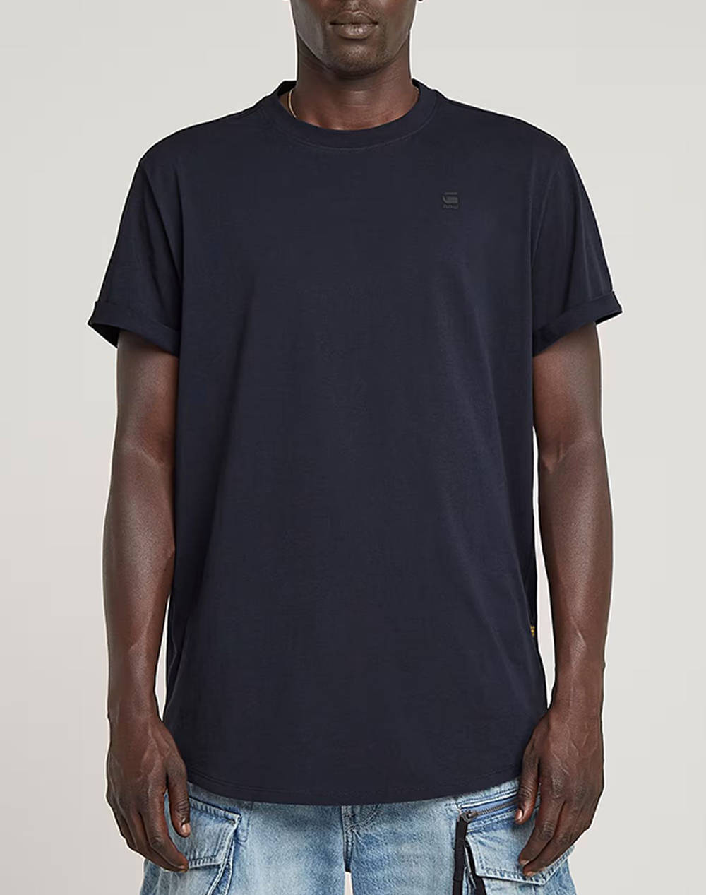 G Star Lash R T S\S Men Clothes T Shirts & Sweatshirts T Shirts Darkblue Cotton D16396 B353 C742 Male T-Shirts Blue