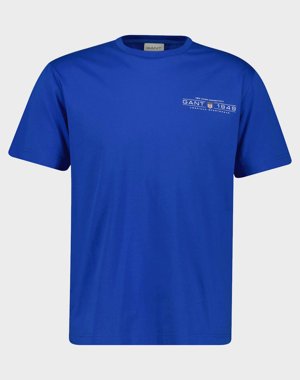 Gant Printed Graphic Ss T Shirt Men Clothes T Shirts & Sweatshirts T Shirts Royalblue Cotton 3G2044017 447 Male T-Shirts Blue