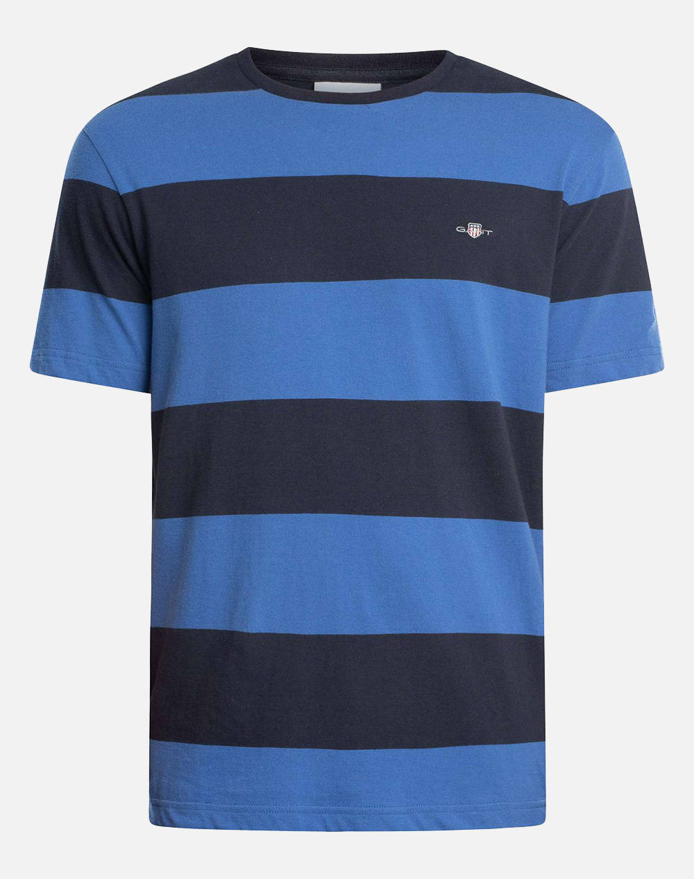 Gant Bar Stripe Ss T Shirt Men Clothes T Shirts & Sweatshirts T Shirts Blue Cotton 3G2003203 407 Male T-Shirts Blue