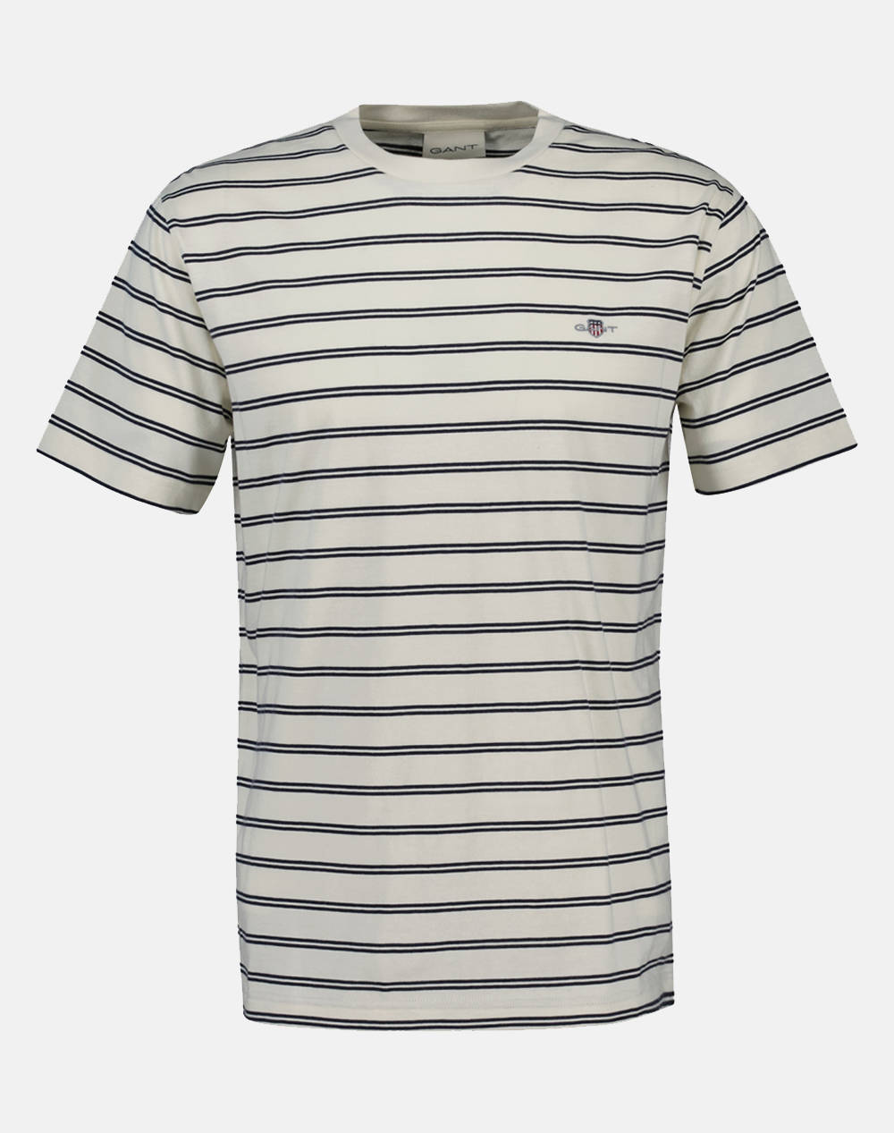 Gant Ss T Shirt Men Clothes T Shirts & Sweatshirts T Shirts Cream Cotton 3G2003309 130 Male T-Shirts