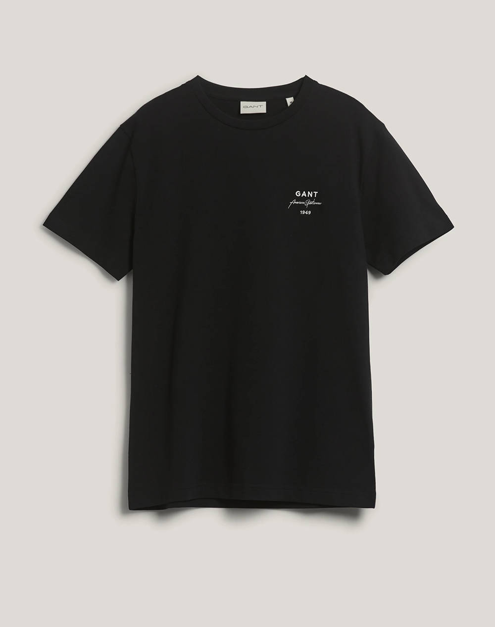 Gant Ss T Shirt Men Clothes T Shirts & Sweatshirts T Shirts Black Cotton 3G2023049 5 Male T-Shirts Black