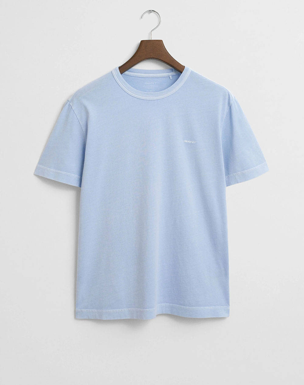 Gant Sunfaded Ss T Shirt Men Clothes T Shirts & Sweatshirts T Shirts Lightblue Cotton 3G2003323 457 Male T-Shirts Blue