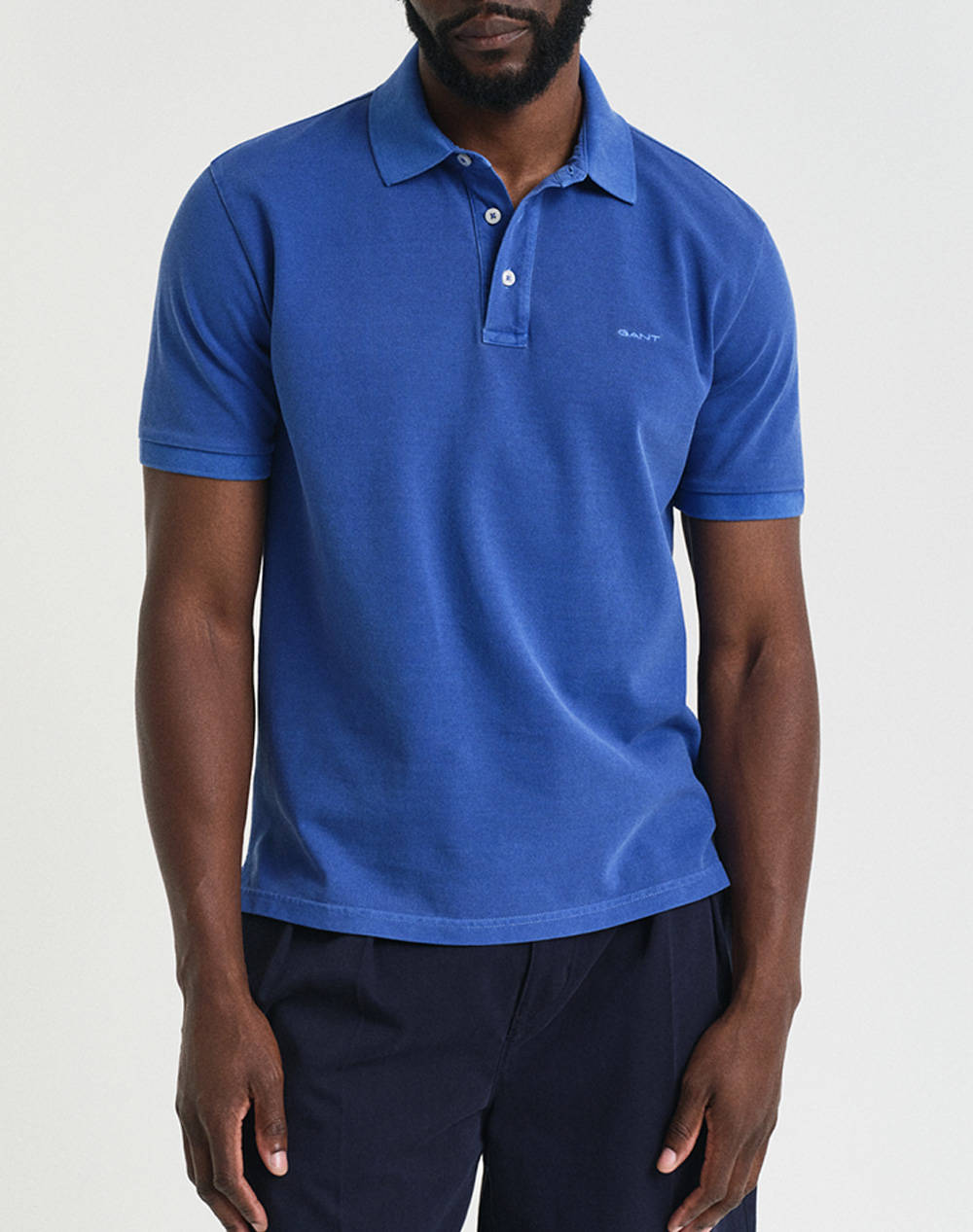 Gant Sunfaded Ss Polo Shirt Men Clothes T Shirts & Sweatshirts Polo Blue Cotton 3G2014057 407 Male Polo Blue