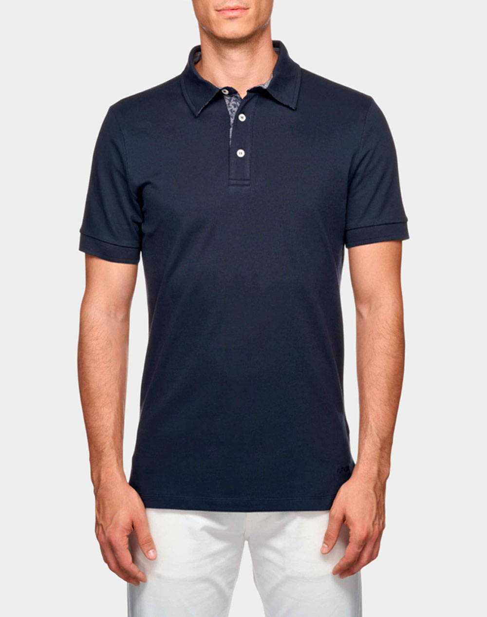 Geox M Polo Piquet Print Bci Cott Men Clothes T Shirts & Sweatshirts Polo Navyblue Cotton M5510St3235F1624 F1624 Male Polo Blue