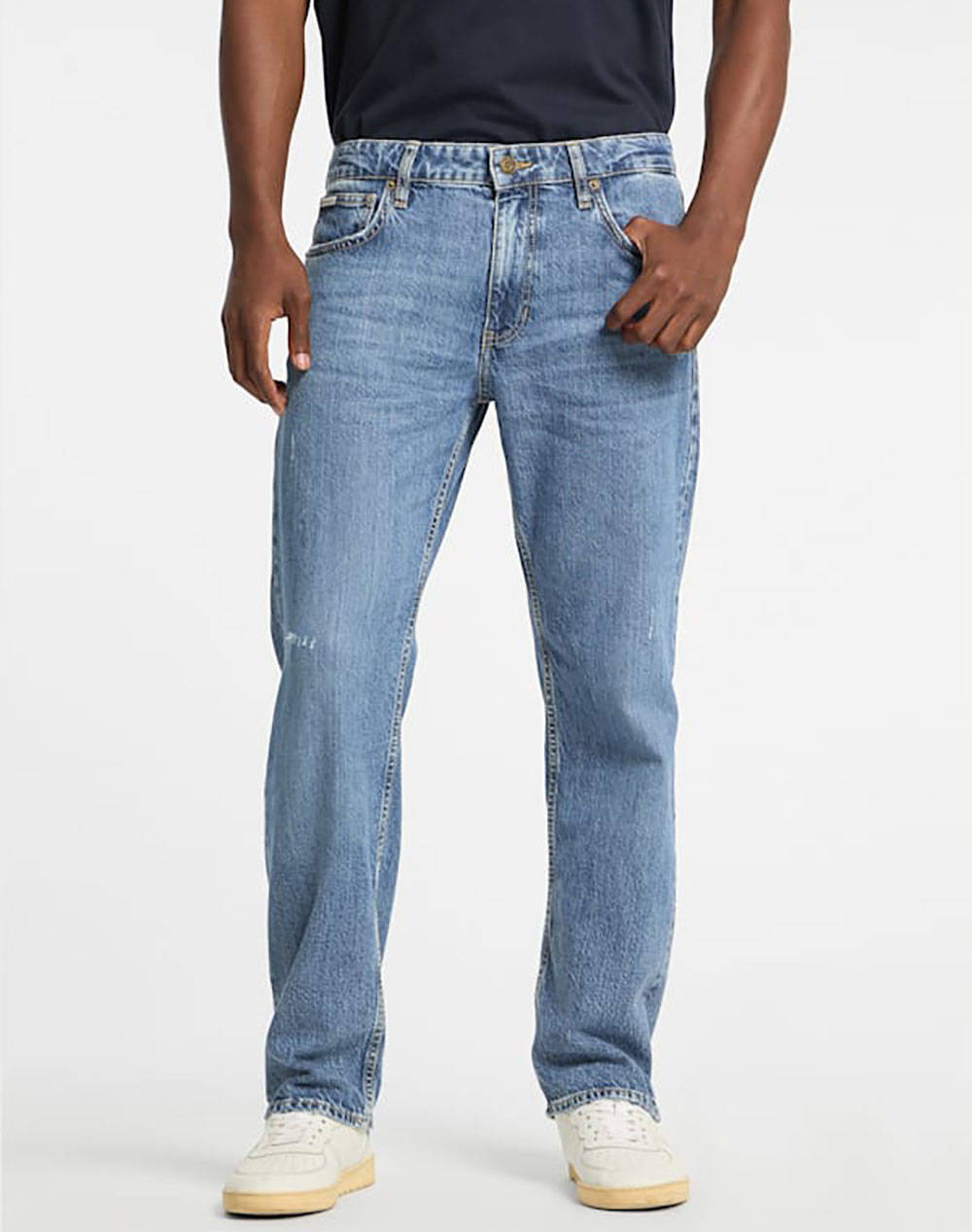 Guess Jeans Gj G16 Straight Pants Men Men Clothes Trousers Jeans Jeanblue Cotton,Elastic M5Ra1Bd5M52 Gdis Male Jeans Blue
