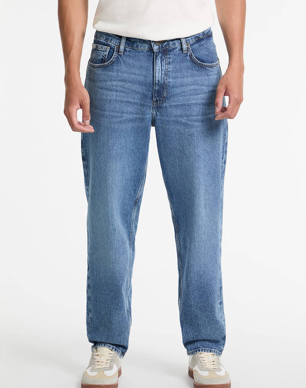 Guess Jeans Gj G15 Relaxed Taper Men''S Pants Men Clothes Trousers Jeans Denimblue Cotton,Elastic M5Ga90D5M53 Gjmd Male Jeans Blue
