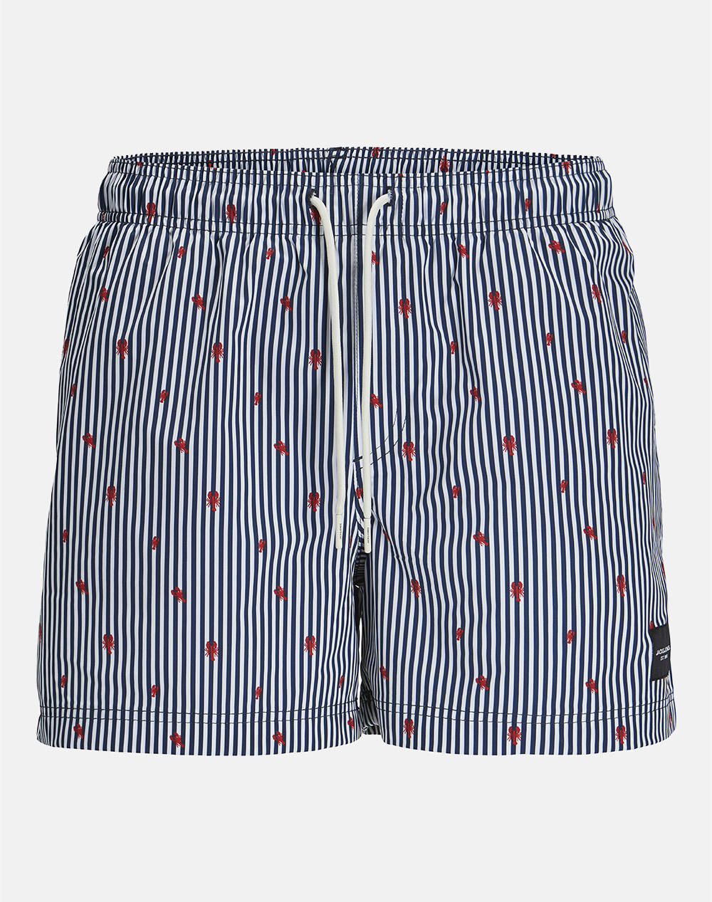 Jack&Jones Jpstmaui Jjswim Mini Stripe Akm Sn Men Clothes Swimwear Shorts Darkblue Synthetic 12272933 Navy Blazer Male Shorts Blue