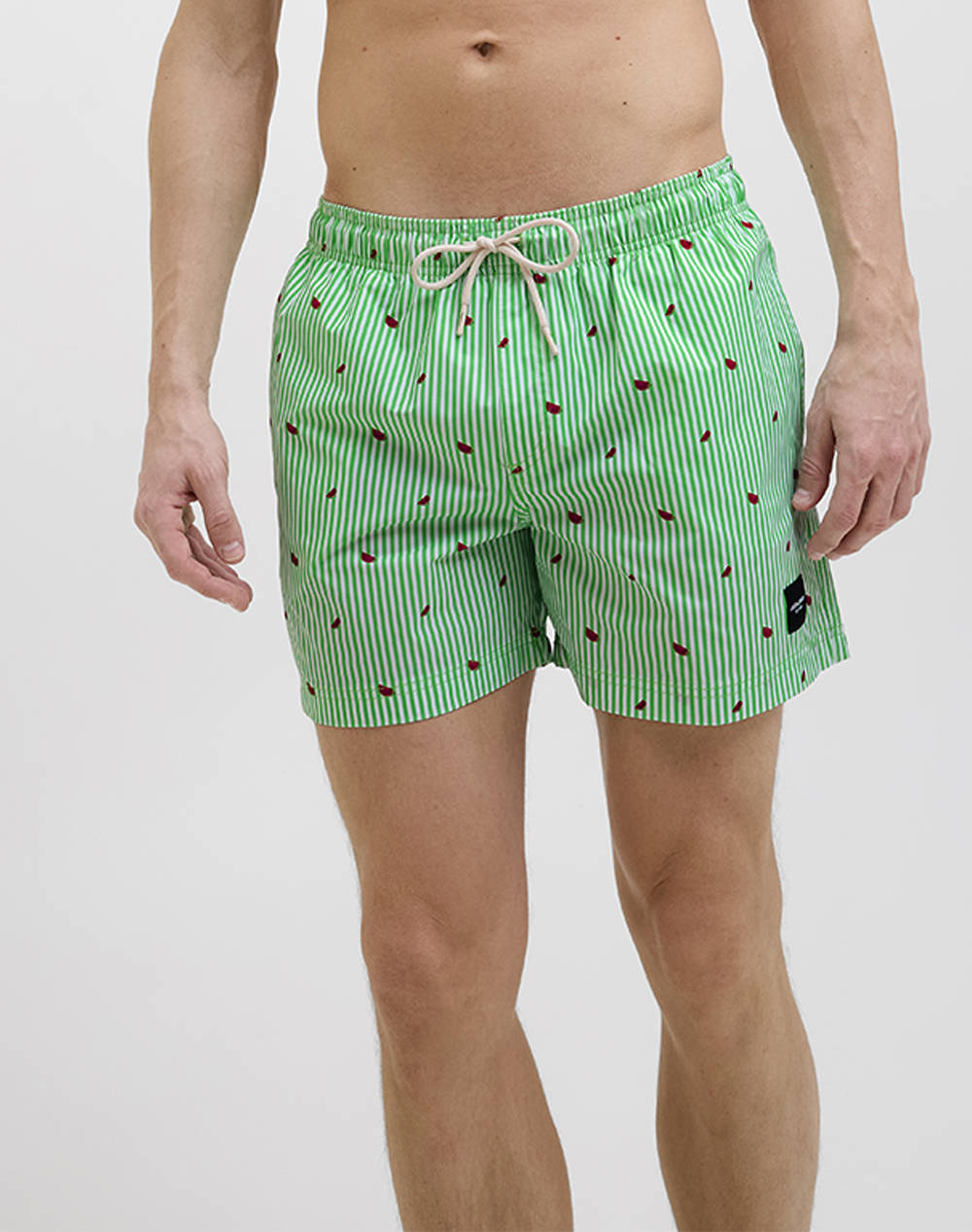 Jack&Jones Jpstmaui Jjswim Mini Stripe Akm Sn Men Clothes Swimwear Shorts Green Synthetic 12272933 Summer Green Male Shorts Green