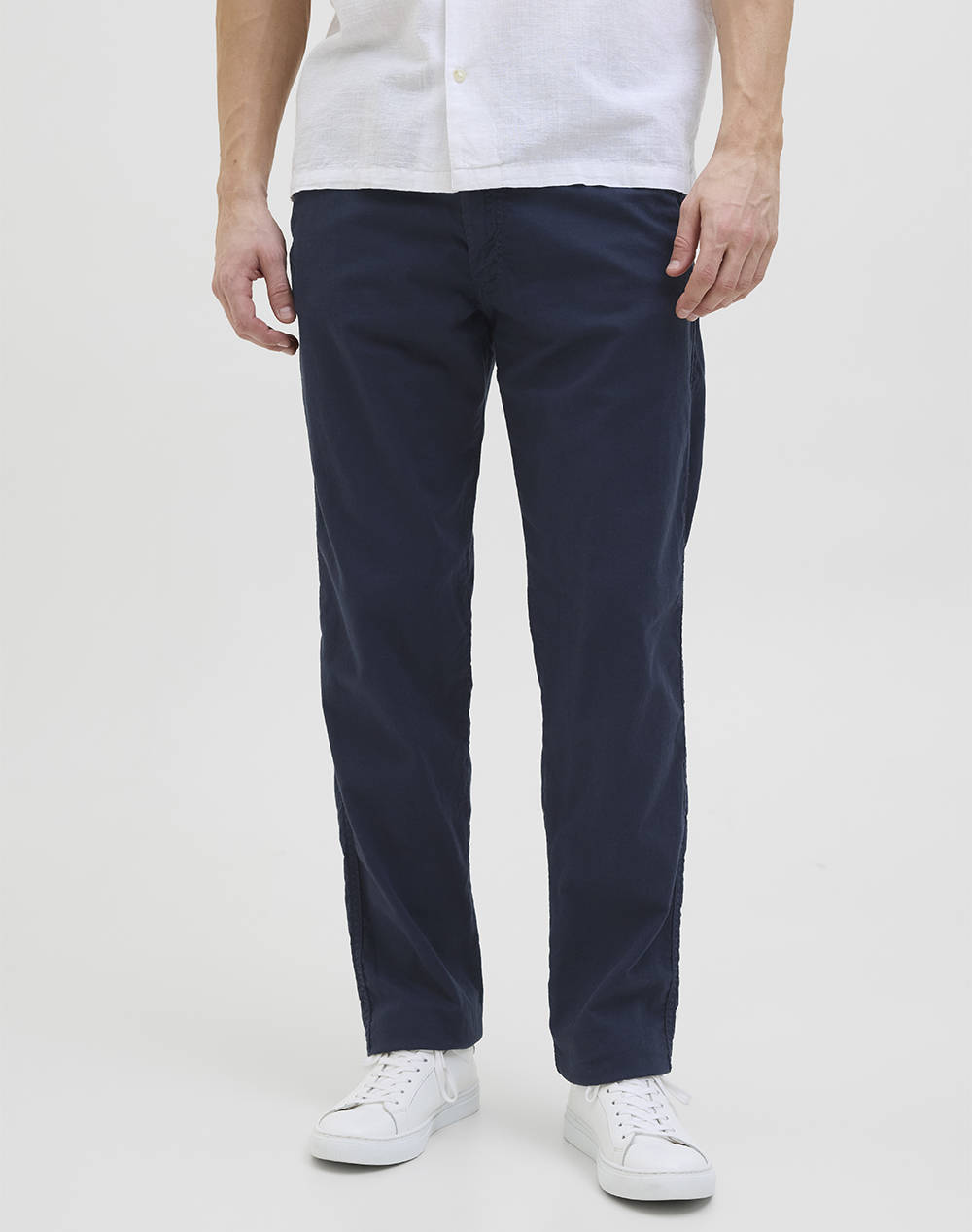 Jack&Jones Jpstkane Hybrid Bondi Jogger Sn Men Clothes Trousers Tailored Trousers Darkblue Cotton,Linen 12274977 Dark Navy Male Tailored Trousers Blue
