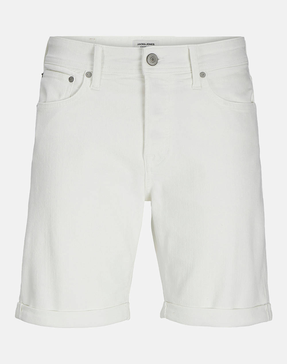 Jack&Jones Jjirick Jjoriginal Shorts Sq 912 Sn Men Clothes Shorts/Bermudas Jean White Cotton,Elastic,Synthetic 12273085 White Denim Male Jean
