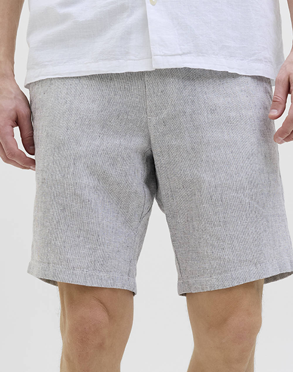 Jack&Jones Jpstace Mykonos Chino Shorts Srt Men Clothes Shorts/Bermudas Chinos Lightgray Viscose,Linen 12269376 Cashmere Blue Male Chinos