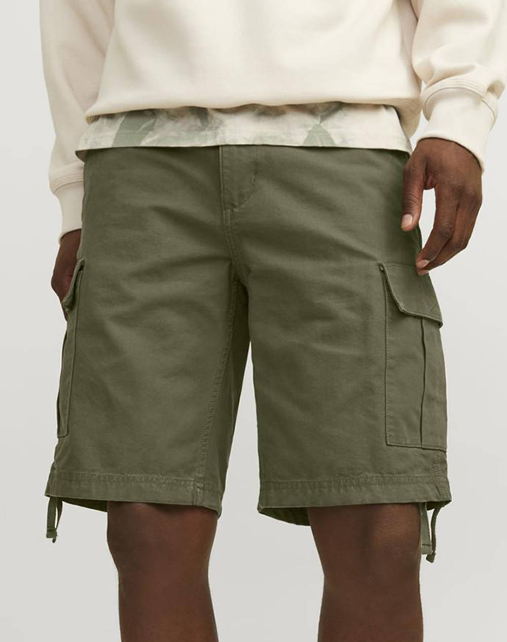 Jack&Jones Jpstcole Barkley Cargo Shorts Mid Sn Men Clothes Shorts/Bermudas Cargo Olive Cotton 12248685 Olive Night Male Cargo