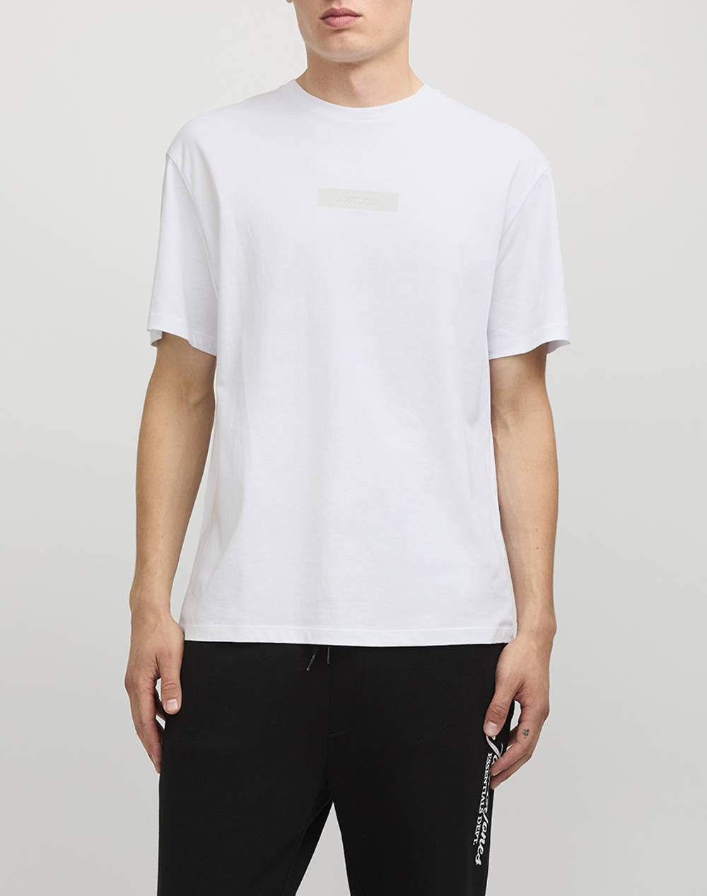 Jack&Jones Jjtaka Tee Ss Crew Neck Men Clothes T Shirts & Sweatshirts T Shirts White Cotton 12269369 White Male T-Shirts