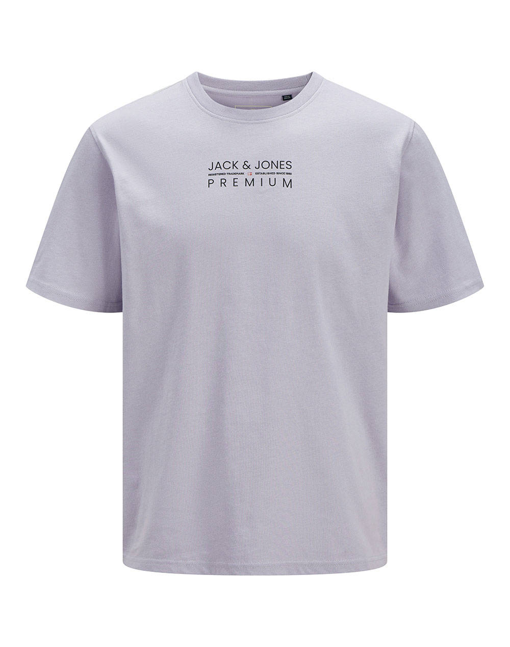 Jack&Jones Jprbluatlas Ss Tee Men Clothes T Shirts & Sweatshirts T Shirts Lilac Cotton 12275372 Languid Lavender Male T-Shirts