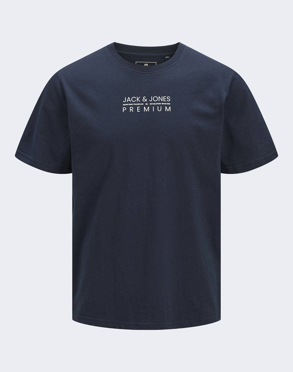 Jack&Jones Jprbluatlas Ss Tee Men Clothes T Shirts & Sweatshirts T Shirts Navyblue Cotton 12275372 Navy Blazer Male T-Shirts Blue