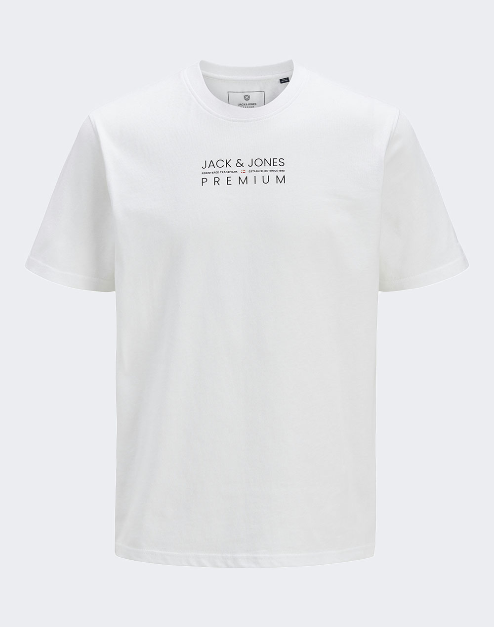 Jack&Jones Jprbluatlas Ss Tee Men Clothes T Shirts & Sweatshirts T Shirts White Cotton 12275372 White Male T-Shirts
