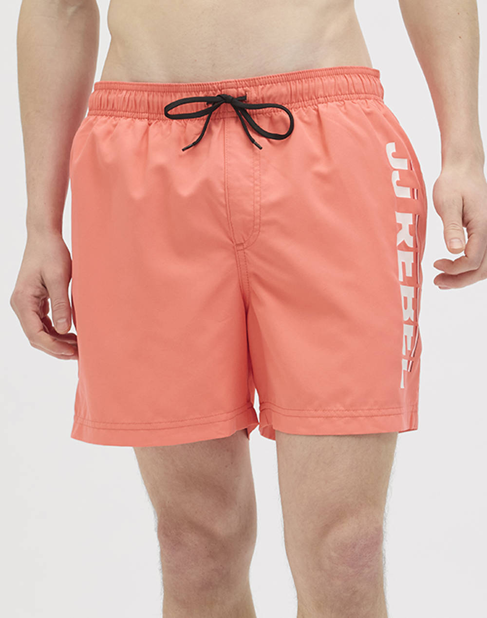 Jjre Jrebhawaii Swim Short Logo Men Clothes Swimwear Shorts Coral Synthetic 12270765 Hot Coral Male Shorts