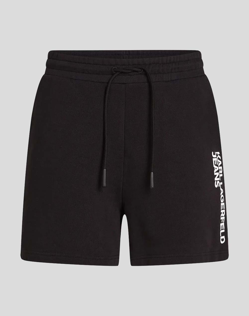 Karl Lagerfeld Clothing Text Logo Sweat Shorts Men Sports Bottom Clothing Shorts/Bermudas Black Cotton A2M10166 999 Male Shorts/Bermudas Black