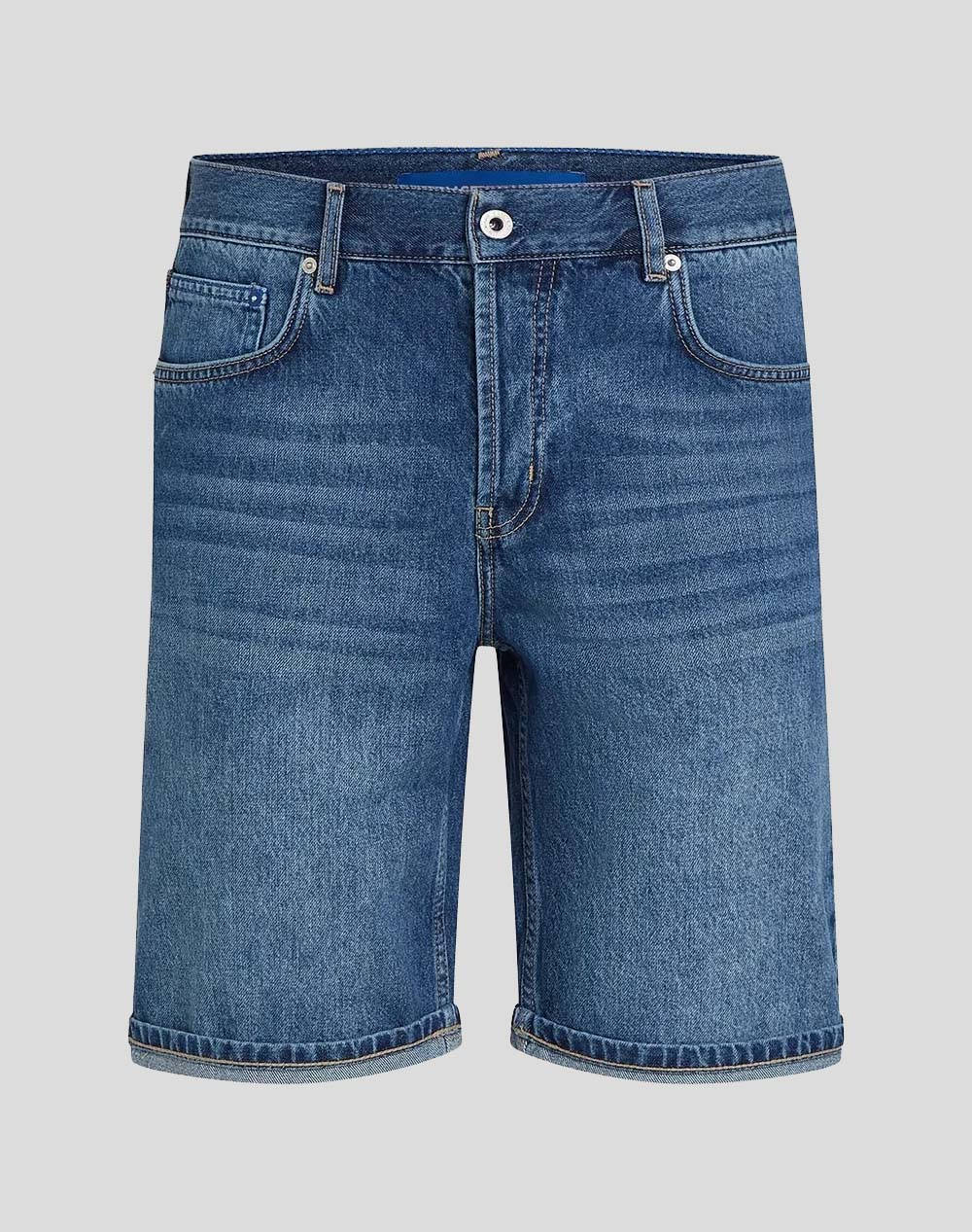 Karl Lagerfeld Jeans Klj Regular Short Ανδρας Ρουχα Σορτς | Βερμουδες Jeans Denimblue Βαμβακι A2M10132 1Cm