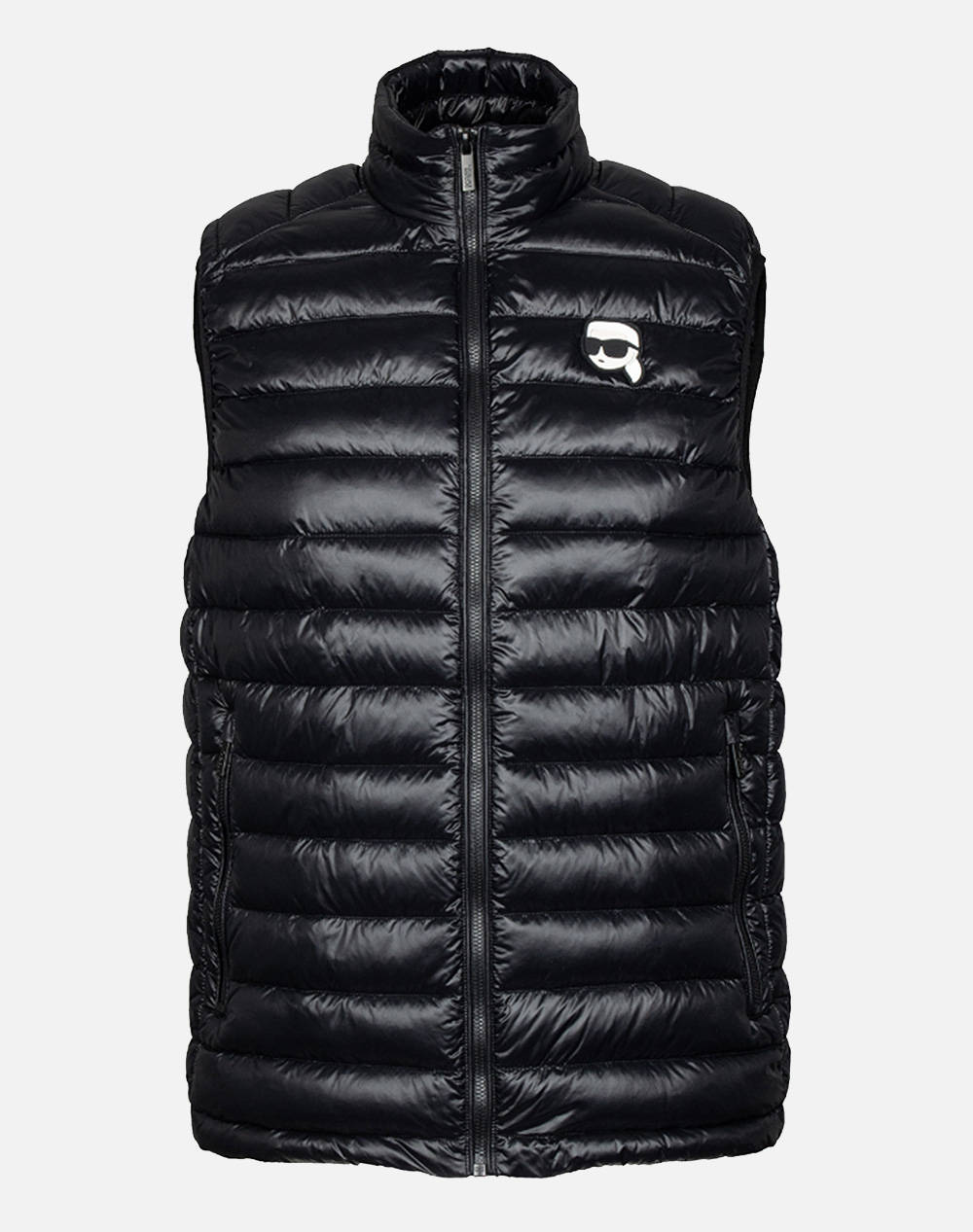 Karl Lagerfeld Vest Nos Men Clothes Outerwear Vest Jackets Black Synthetic 505711 500590 56 58 990 Male Vest Jackets Black