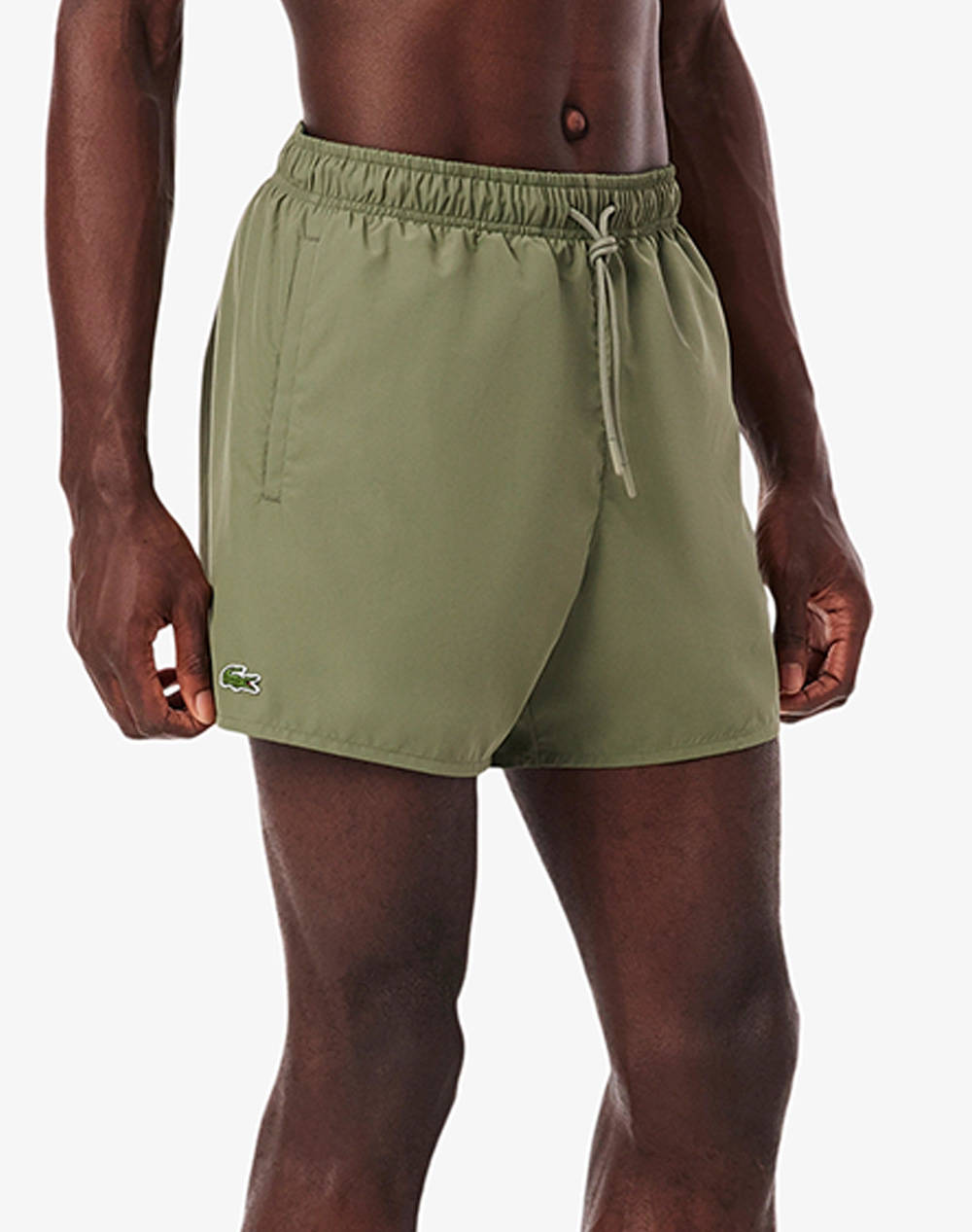 Lacoste Swimwear Men Clothes Swimwear Shorts Khaki Synthetic 3Mh6270 I32 Male Shorts Khaki