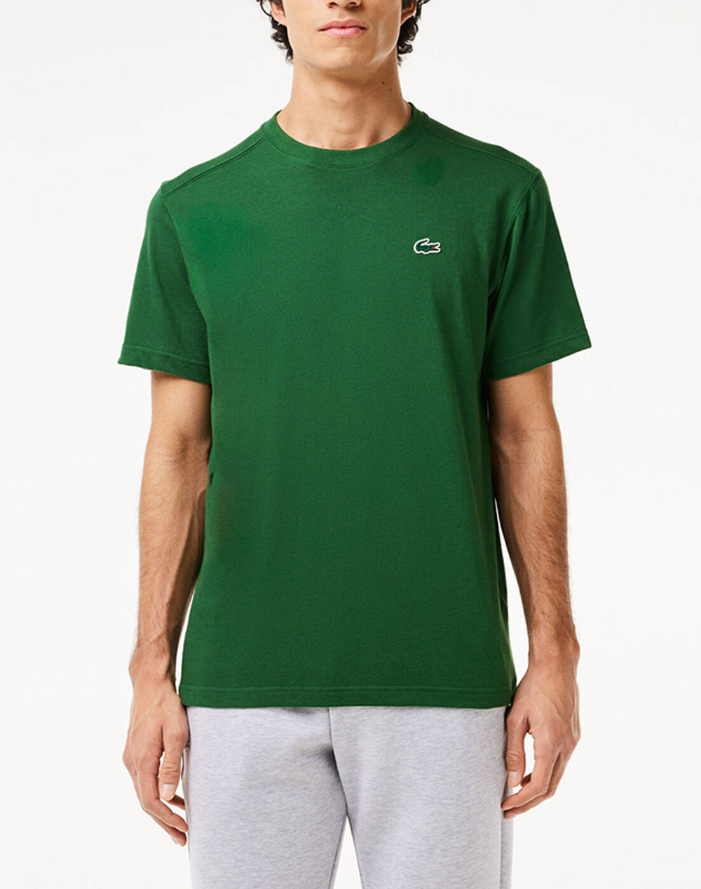 Lacoste Ss Tee Shirt Men Clothes T Shirts & Sweatshirts T Shirts Green Cotton,Synthetic 3Th7618 132 Male T-Shirts Green