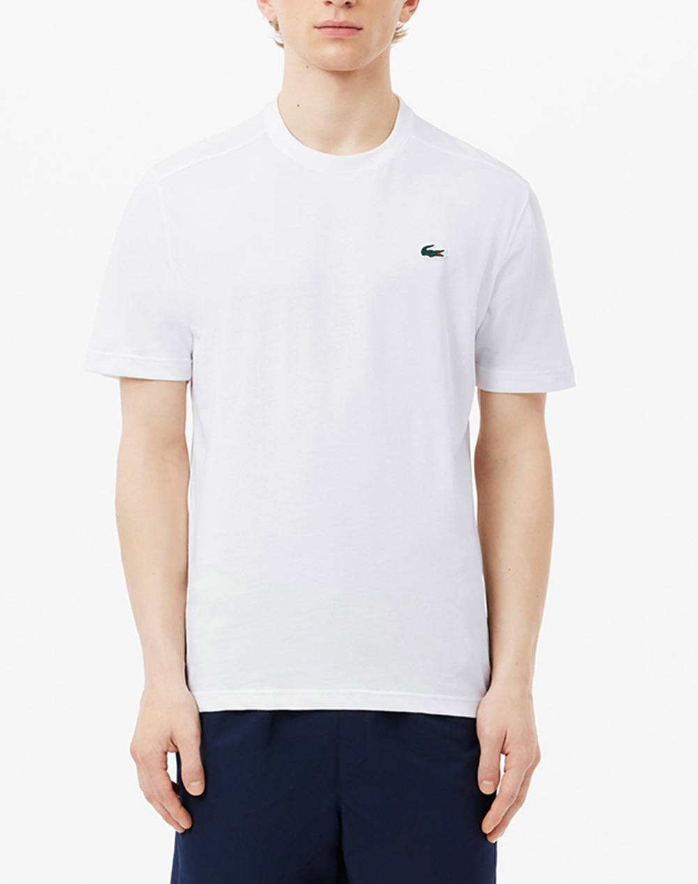 Lacoste Ss Tee Shirt Men Clothes T Shirts & Sweatshirts T Shirts White Cotton,Synthetic 3Th7618 001 Male T-Shirts