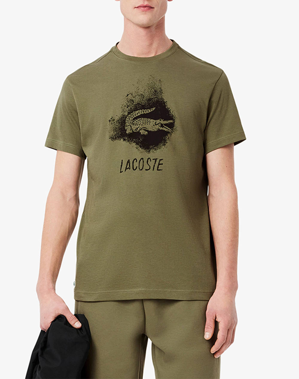 Lacoste Ss T Shirt Men Clothes T Shirts & Sweatshirts T Shirts Khaki Imitation Leather,Cotton 3Th8917 Bmy Male T-Shirts Khaki