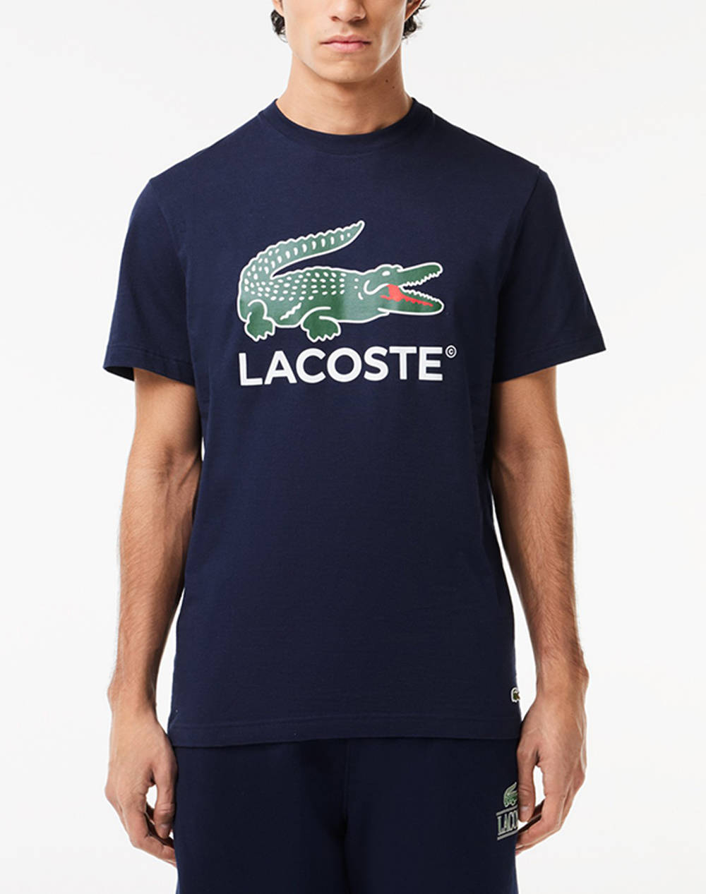 Lacoste Tee Shirt Ss Men Clothes T Shirts & Sweatshirts T Shirts Navyblue Cotton 3Th1285 166 Male T-Shirts Blue