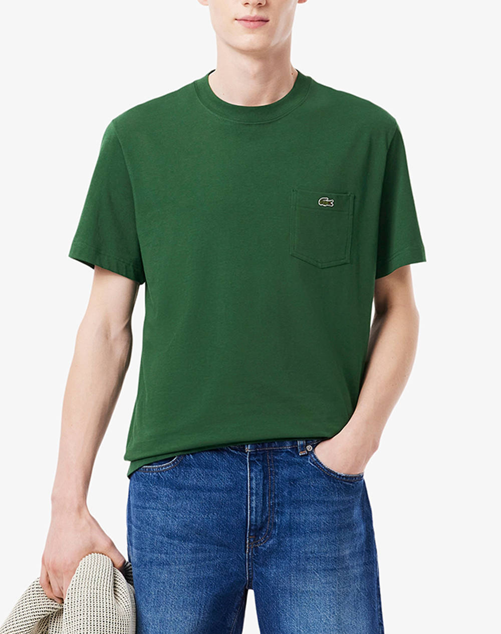 Lacoste T Shirt Ss Men Clothes T Shirts & Sweatshirts T Shirts Green Cotton 3Th2827 132 Male T-Shirts Green
