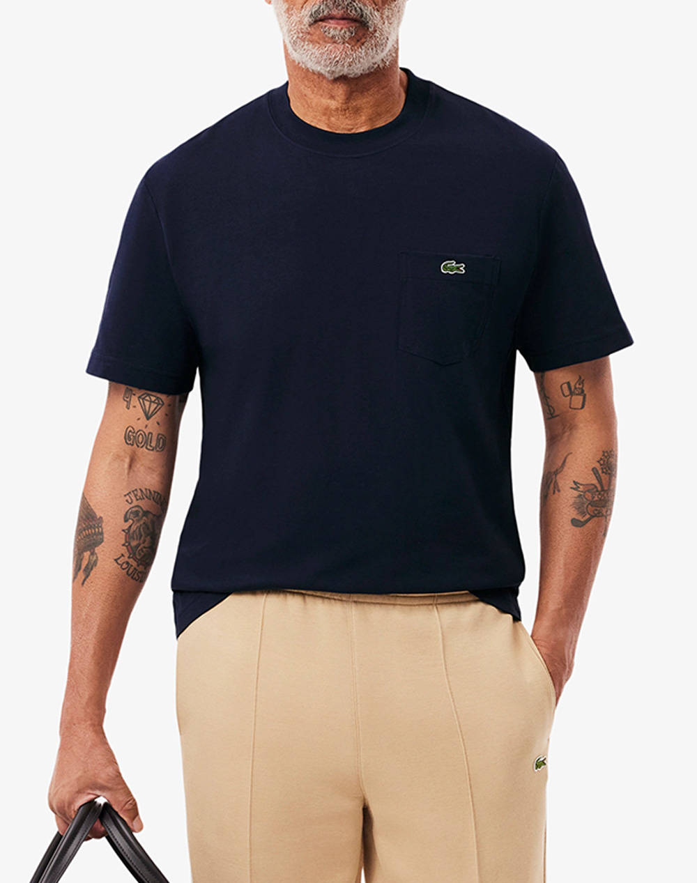 Lacoste T Shirt Ss Men Clothes T Shirts & Sweatshirts T Shirts Navyblue Cotton 3Th2827 166 Male T-Shirts Blue