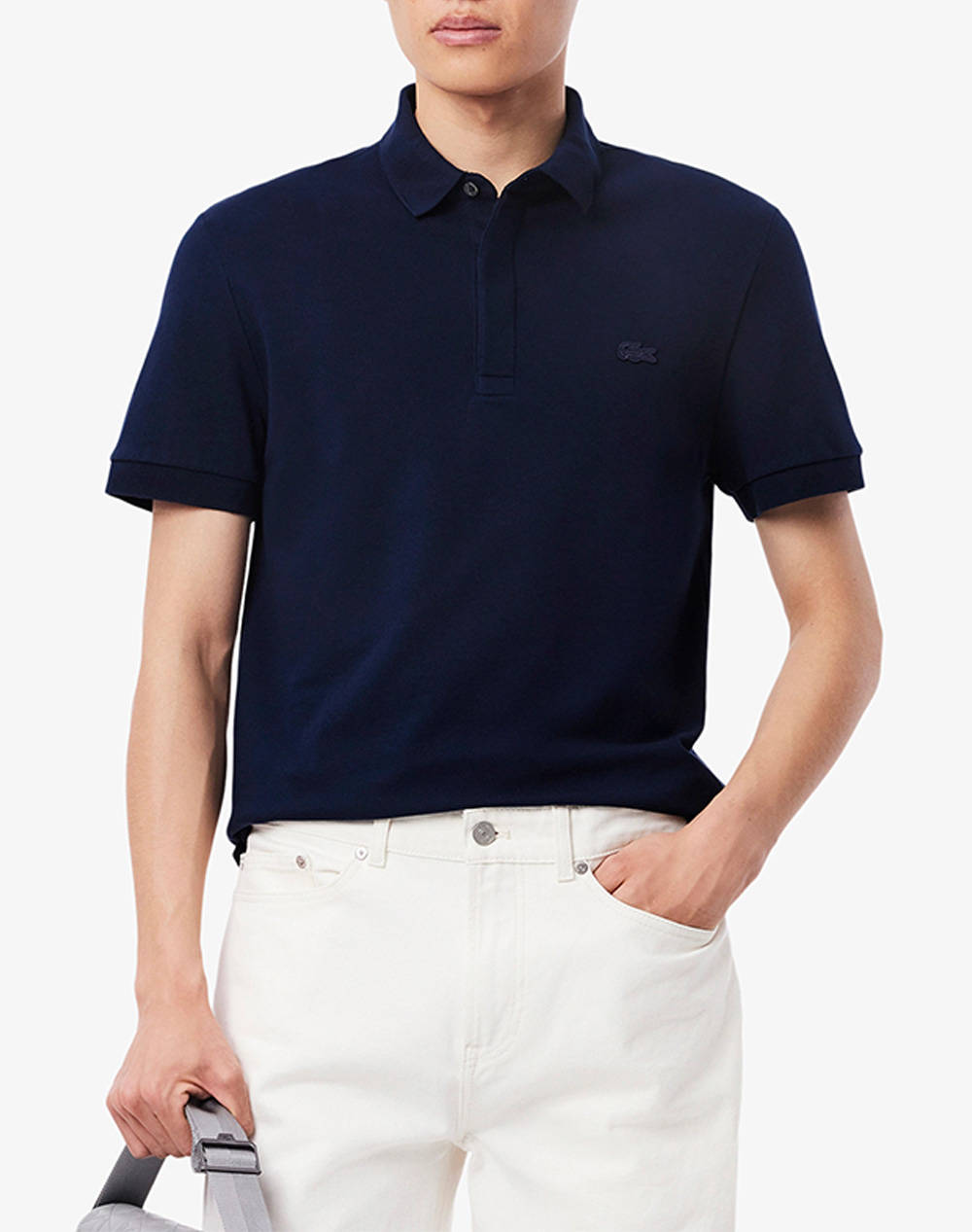 Lacoste T Shirt Ss Men Clothes T Shirts & Sweatshirts Polo Darkblue Cotton,Elastic 3Ph5522 166 Male Polo Blue