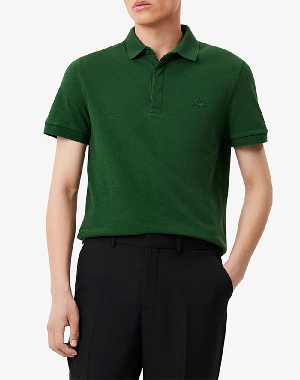 Lacoste T Shirt Ss Men Clothes T Shirts & Sweatshirts Polo Green Cotton,Elastic 3Ph5522 132 Male Polo Green
