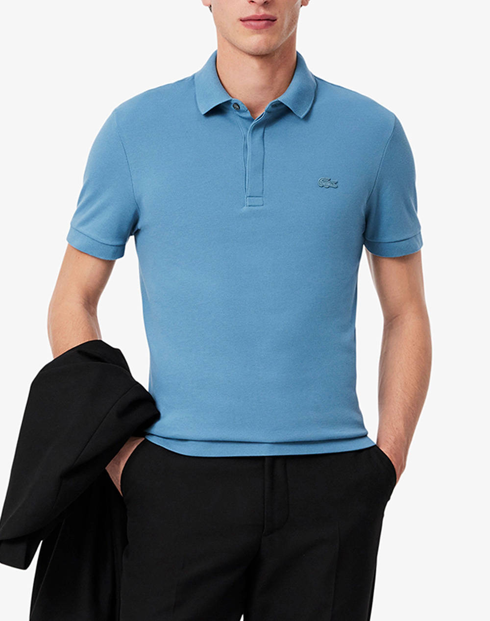 Lacoste T Shirt Ss Men Clothes T Shirts & Sweatshirts Polo Lightblue Cotton,Elastic 3Ph5522 Hd9 Male Polo Blue