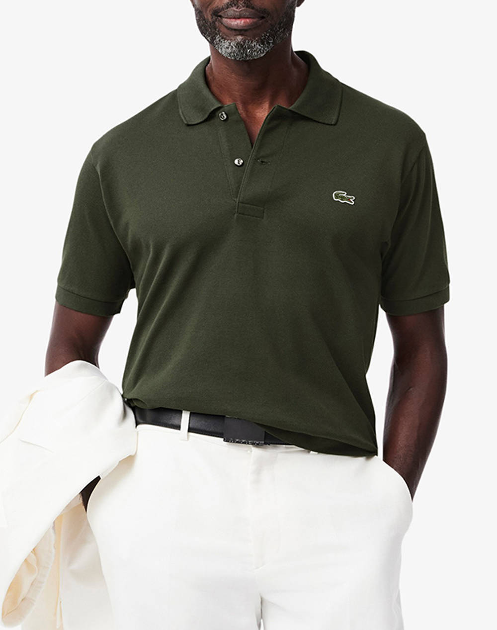 Lacoste Polo Shirt Ss Men Clothes T Shirts & Sweatshirts Polo Darkgreen Cotton 3L1212 Hcf Male Polo Green