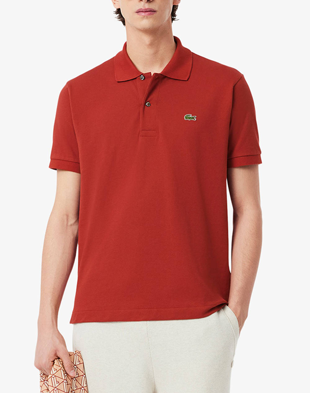 Lacoste Polo Shirt Ss Men Clothes T Shirts & Sweatshirts Polo Firebrick Cotton 3L1212 Afs Male Polo