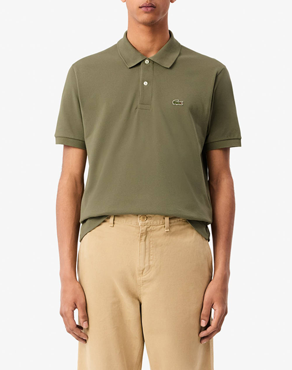 Lacoste Polo Shirt Ss Men Clothes T Shirts & Sweatshirts Polo Khaki Cotton 3L1212 Bmy Male Polo Khaki