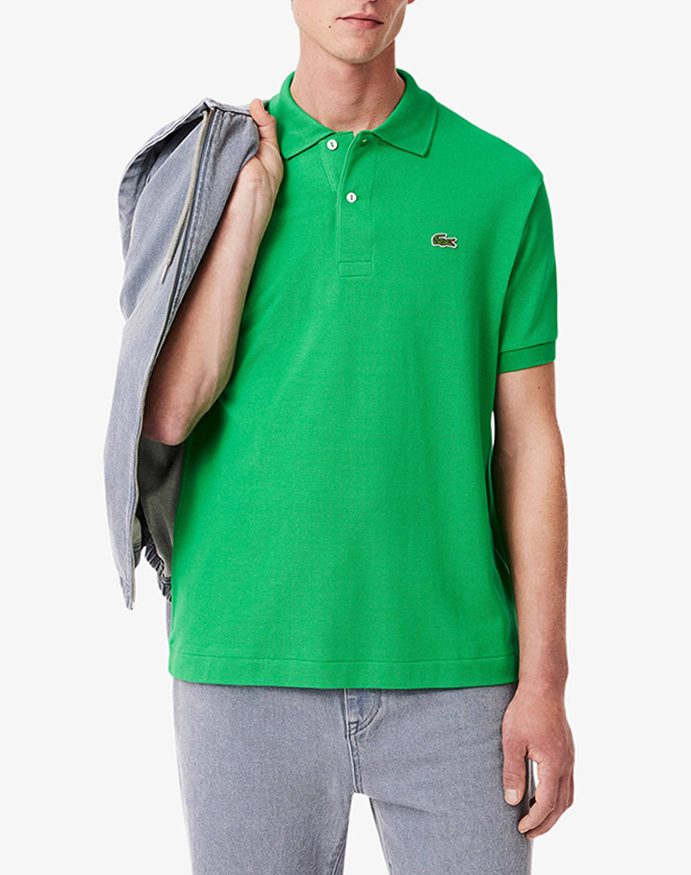 Lacoste Polo Shirt Ss Men Clothes T Shirts & Sweatshirts Polo Lawngreen Cotton 3L1212 Siw Male Polo Green