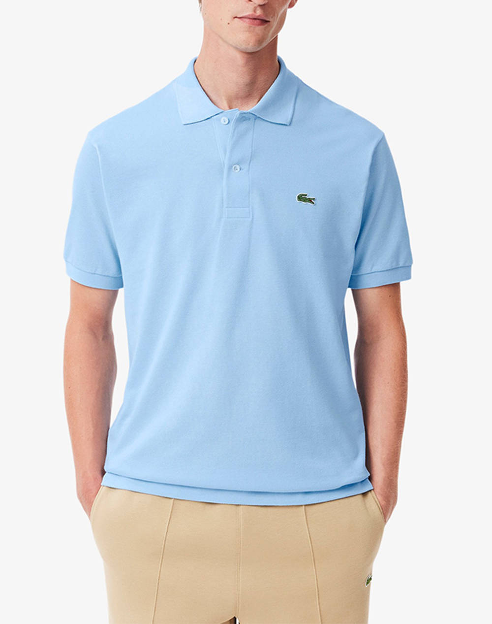 Lacoste Polo Shirt Ss Men Clothes T Shirts & Sweatshirts Polo Lightblue Cotton 3L1212 Hbp Male Polo Blue