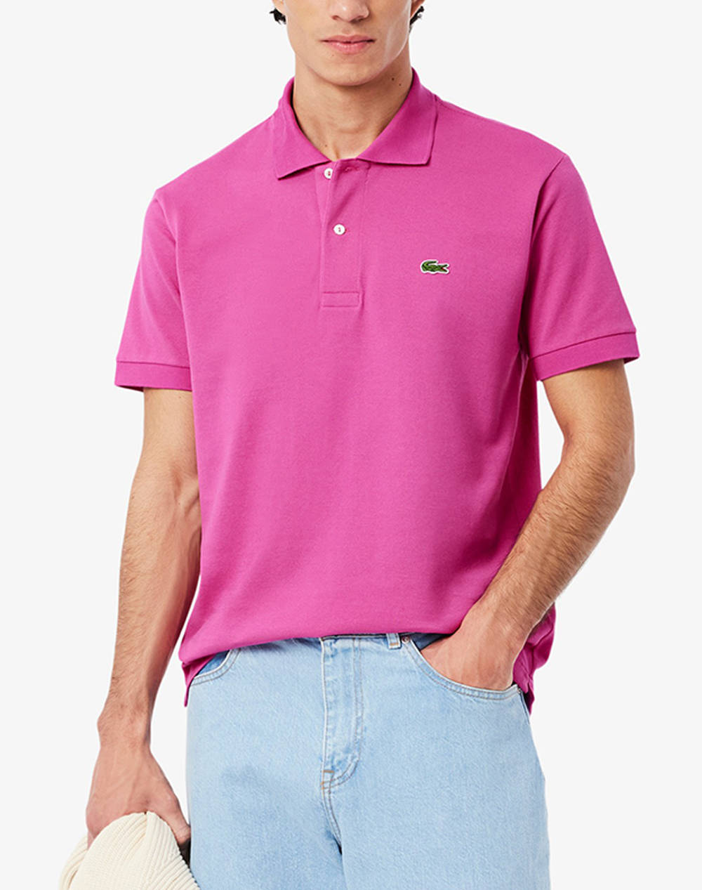 Lacoste Polo Shirt Ss Men Clothes T Shirts & Sweatshirts Polo Purple Cotton 3L1212 I1L Male Polo