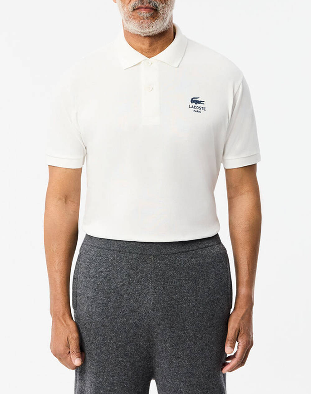 Lacoste Polo Shirt Ss Men Clothes T Shirts & Sweatshirts Polo Offwhite Cotton 3Ph2723 70V Male Polo