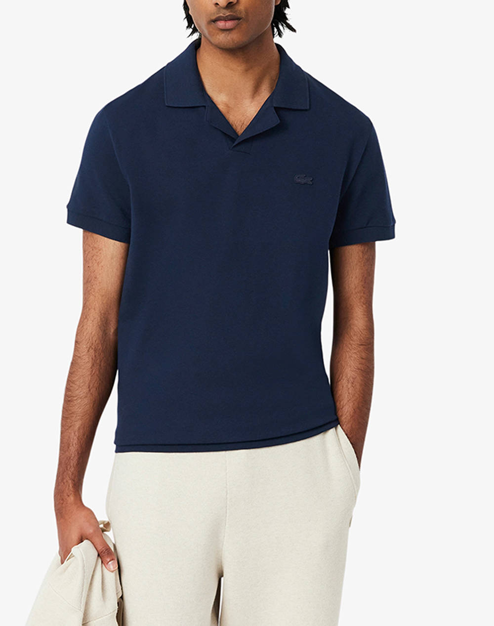 Lacoste T Shirt Ss Men Clothes T Shirts & Sweatshirts Polo Navyblue Cotton,Elastic 3Ph0084 166 Male Polo Blue