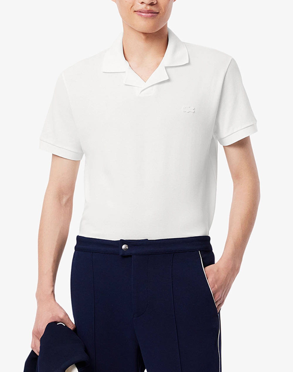 Lacoste T Shirt Ss Men Clothes T Shirts & Sweatshirts Polo White Cotton,Elastic 3Ph0084 001 Male Polo