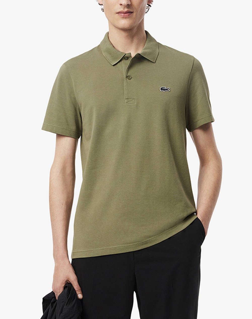 Lacoste Polo Shirt Ss Men Clothes T Shirts & Sweatshirts Polo Khaki Cotton,Elastic,Synthetic 3Dh5522 Bmy Male Polo Khaki