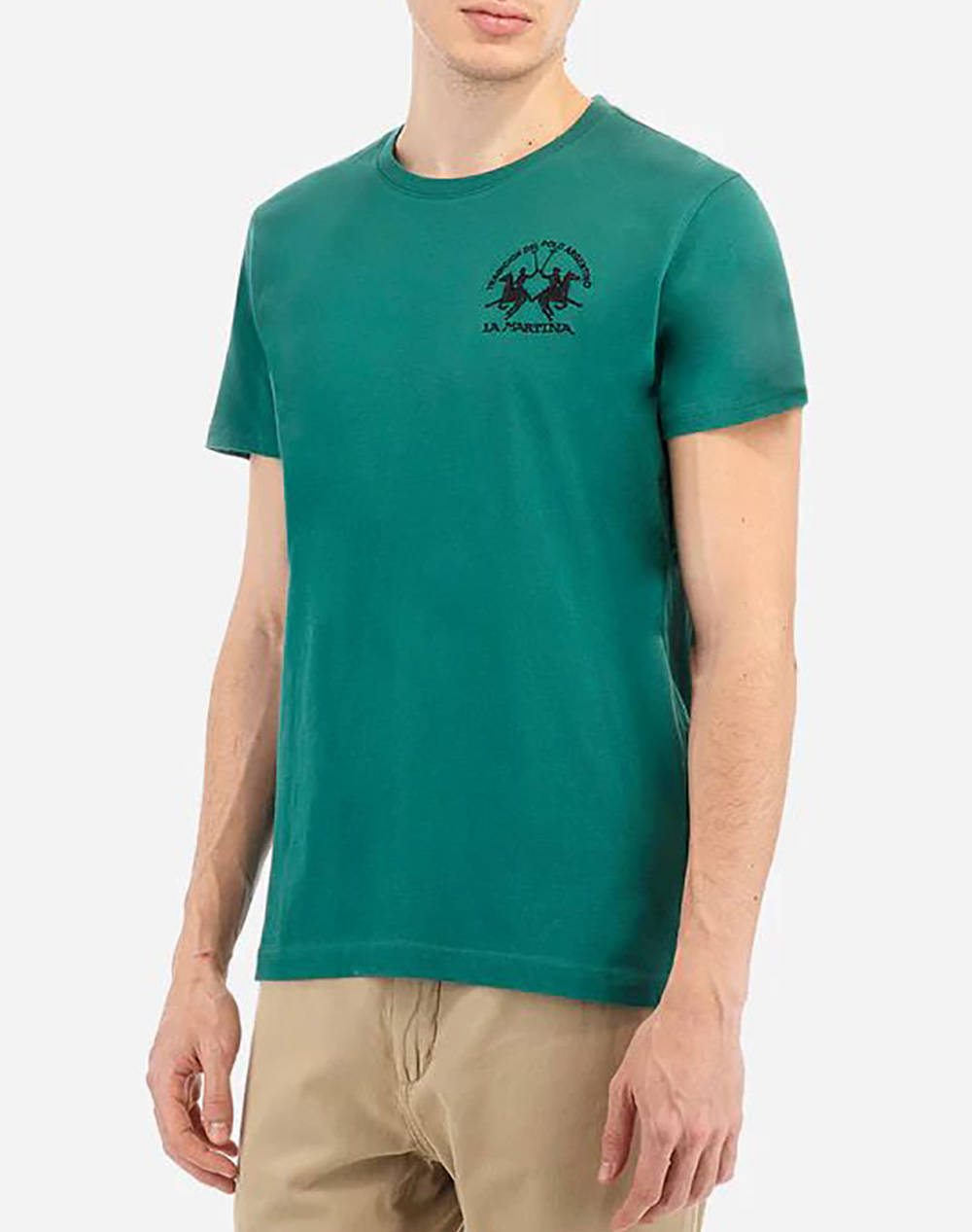 La Martina T Shirt Ss Men Clothes T Shirts & Sweatshirts T Shirts Green Cotton 3Lmmar009 03115 Male T-Shirts Green